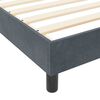 vidaXL Posteľ s pružinov&yacute;m r&aacute;mom Tmavo &scaron;ed&aacute; 200 x 200 cm Zamat