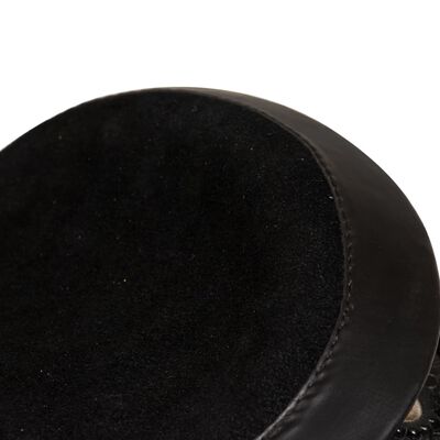 vidaXL Westernové sedlo, ohlávka a poprsák, pravá koža, 15", čierne