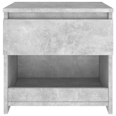 vidaXL Nočné stolíky 2 ks, betónovo sivé 40x30x39 cm, kompozitné drevo