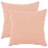 vidaXL Poťah na podložku 2 pcs HEERLEN Ružov&aacute; 50 x 50 cm Boucl&eacute;