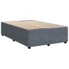 vidaXL Posteľn&yacute; r&aacute;m boxspring s matracom tmavosiv&yacute; 90x190 cm zamat