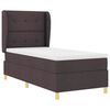 vidaXL Boxspring posteľ s matracom tmavo&scaron;ed&aacute; 90x190 cm Tmavo hned&aacute;