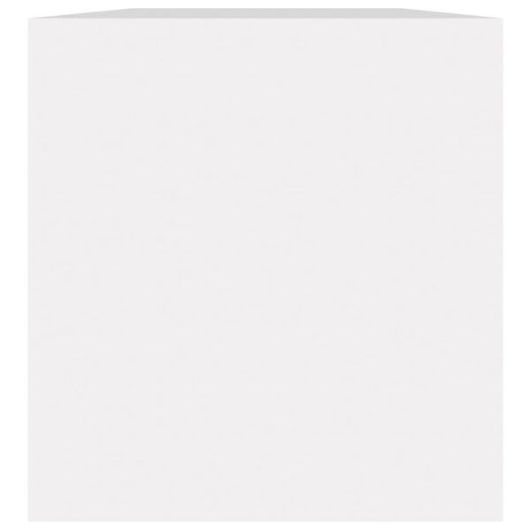 vidaXL &Uacute;ložn&yacute; box na vinyly, biely 71x34x36 cm, kompozitn&eacute; drevo