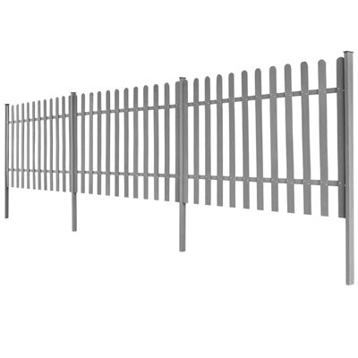 vidaXL Latkový plot so stĺpikmi 3 ks, WPC 600x100 cm