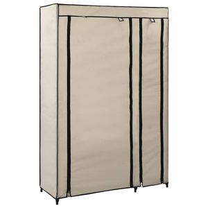 vidaXL Skladac&iacute; &scaron;atn&iacute;k kr&eacute;mov&yacute; 110x45x175 cm l&aacute;tkov&yacute;