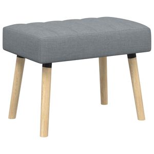 vidaXL Pruhovo pre&scaron;it&aacute; lavica Svetlosiv&aacute; 60 x 40 x 45 cm L&aacute;tka