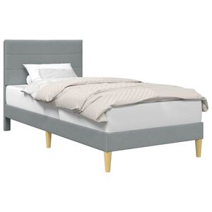 vidaXL R&aacute;m postele s čelnou doskou Svetlosiv&aacute; 80 x 200 cm L&aacute;tka