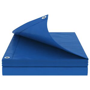vidaXL Plachta s očkami Modr&aacute; 2 x 3 m 260 gsm PE