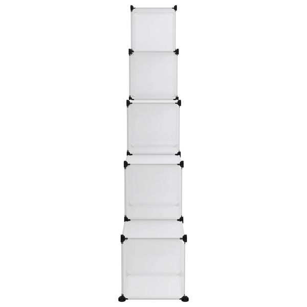 vidaXL Úložný kockovaný organizér s 15 kockami priehľadný PP