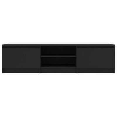 vidaXL TV skrinka, čierna 140x40x35,5 cm, drevotrieska