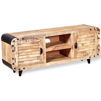VidaXL TV stolík zo surového mangového dreva, 120x30x50 cm