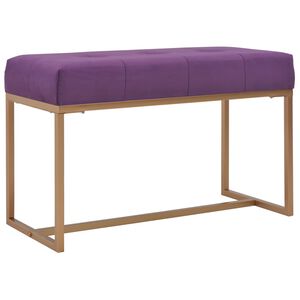 vidaXL Lavička 80 cm fialov&aacute; zamatov&aacute;