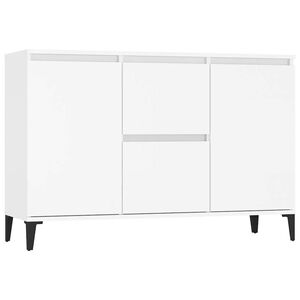 vidaXL Komoda, biela 102x35x70 cm, kompozitn&eacute; drevo
