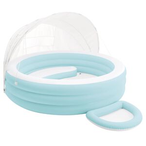 INTEX Baz&eacute;nov&aacute; lounge pl&aacute;vaj&uacute;ca podložka s tienidlom PVC, PET