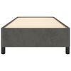 vidaXL Posteľ bez matraca tmavosivá 80x200 cm zamat