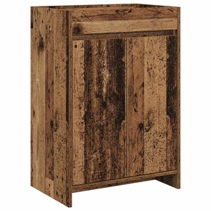 vidaXL Skriňa pod um&yacute;vadlo do k&uacute;peľne Star&eacute; drevo 56 x 37,5 x 81 cm