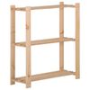 vidaXL &Uacute;ložn&yacute; reg&aacute;l s 3 policami 80x28,5x90 cm borovicov&yacute; mas&iacute;v