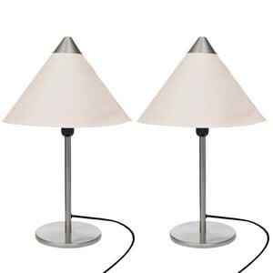 vidaXL Lampy 2 pcs Biela 25 x 25 x 40 cm Papier