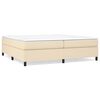 vidaXL Boxspring posteľ s matracom kr&eacute;mov&aacute; 200x200 cm l&aacute;tka