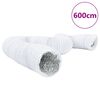 vidaXL Ventilačn&eacute; potrubie hlin&iacute;k a PVC 6 m &Oslash;20 cm