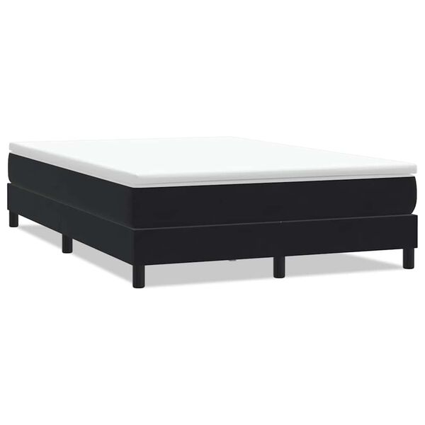 vidaXL Posteľn&yacute; r&aacute;m boxspring bez matracom čierny 140x220 cm zamat