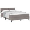 vidaXL Posteľ boxspring s matracom Sivohned&aacute; 140 x 190 cm l&aacute;tka