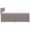 vidaXL Boxspring posteľ s matracom sivohned&yacute; 140x190 cm l&aacute;tka