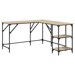 vidaXL St&ocirc;l dub sonoma 139x139x75 cm kompozitn&eacute; drevo