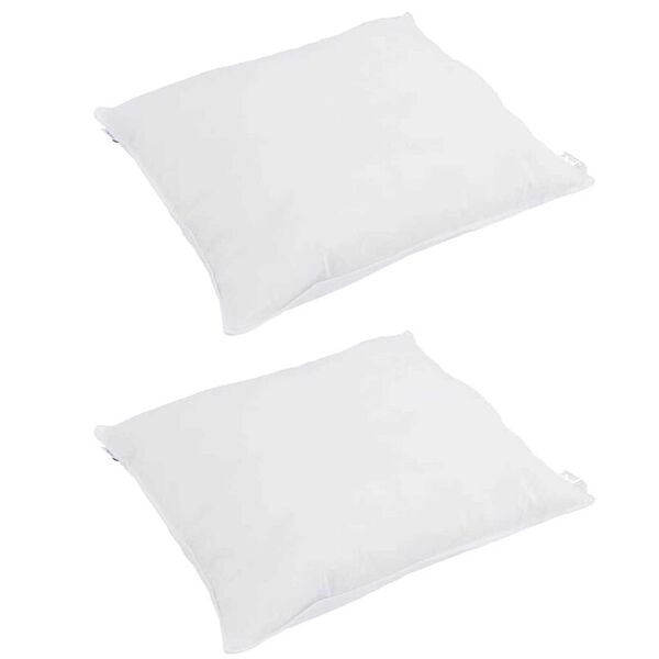 vidaXL Vank&uacute;&scaron; s vank&uacute;&scaron;om 2 pcs Biela 40 x 40 cm Perie