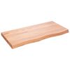 vidaXL K&uacute;peľňov&aacute; doska bledohned&aacute; 100x50x(2-6) cm o&scaron;etren&yacute; mas&iacute;v