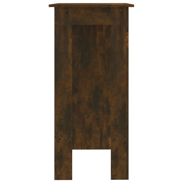 vidaXL Barov&yacute; st&ocirc;l+polica, tmav&yacute; dub 102x50x103,5 cm, kompozitn&eacute; drevo