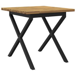 vidaXL &Scaron;tvorcov&yacute; jed&aacute;lensk&yacute; st&ocirc;l 70 x 70 x 75 cm Pevn&eacute; ak&aacute;ciov&eacute; drevo