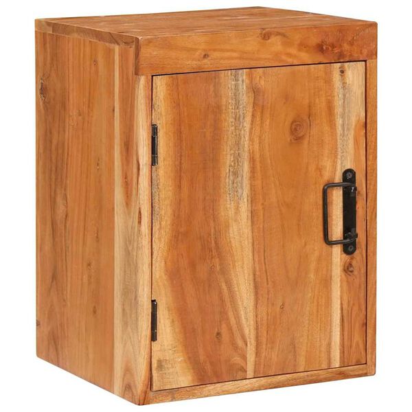 vidaXL Nočn&yacute; stol&iacute;k Hned&aacute; 35 x 33 x 48 cm Mas&iacute;vne drevo ak&aacute;cia