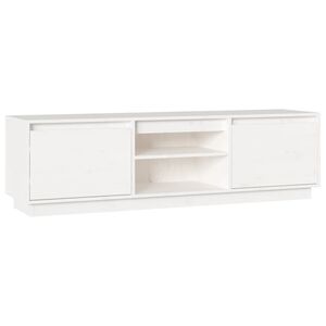 vidaXL TV stol&iacute;k biely 140x35x40 cm mas&iacute;vna borovica