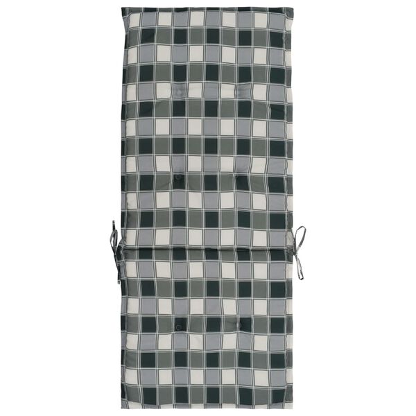 vidaXL Podložky na z&aacute;hradn&eacute; stoličky, potlač 2 ks, farebn&eacute; 120x50x3 cm