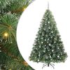 vidaXL Umel&yacute; vianočn&yacute; stromček s 300 LED-i Zelen&aacute; 240 cm PE a PVC