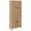 vidaXL Highboard Remeseln&yacute; dub 69,5 x 34 x 180 cm Kompozitn&eacute; drevo