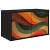 vidaXL N&aacute;stenn&yacute; TV kabinet BONN 69 x 33 x 40 cm Čierny dub