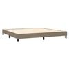vidaXL Boxspring posteľ s matracom sivohned&yacute; 200x200 cm l&aacute;tka