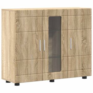 vidaXL Dreven&aacute; skrinka Sonoma dub 88,5 x 30,5 x 73 cm Kompozitn&eacute; drevo