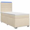 vidaXL Posteľ boxspring s matracom Kr&eacute;mov&aacute; 100 x 200 cm L&aacute;tka