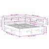 vidaXL Posteľ s knižnicou bez matraca 140x200 cm borovicov&yacute; mas&iacute;v