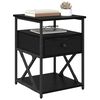 vidaXL Nočn&yacute; stol&iacute;k Čierny dub 40 x 42 x 55 cm Kompozitn&eacute; drevo