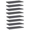 vidaXL Pr&iacute;davn&eacute; police 8 ks, leskl&eacute; siv&eacute; 40x20x1,5 cm, drevotrieska