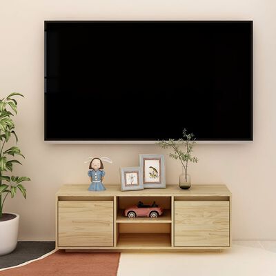 vidaXL TV skrinka 110x30x40 cm, borovicový masív