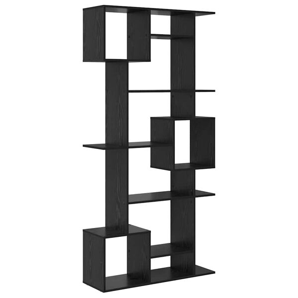 vidaXL Knižnica Čierny dub 92 x 29 x 188 cm Kompozitn&eacute; drevo