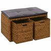 vidaXL Lavica s 2 ko&scaron;&iacute;kmi z morskej tr&aacute;vy 71x40x42 cm hned&aacute;