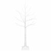 vidaXL Vianočn&yacute; stromček breza Biela 22 x 22 x 120 cm Plast 174 LED