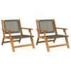 vidaXL Z&aacute;hradn&yacute; n&aacute;bytok 2 pcs Siv&aacute; 67 x 78 x 73 cm