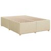 vidaXL Boxspring posteľ s matracom kr&eacute;mov&yacute; 140x190 cm l&aacute;tka